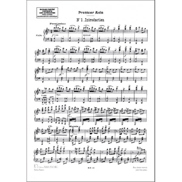 Veuve Joyeuse (Vedova Allegra) Chant-Piano (Fr)